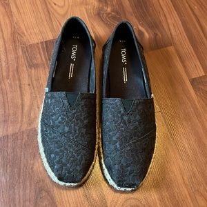 TOMS - WOMENS ALPARGATA ROPE SLIP-ON SHOES - Size 7.5 - New without Box